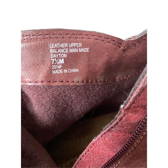 Earth origins, women’s Daytona, leather ankle, Merlot boot size 7 1/2  - Picture 5 of 7